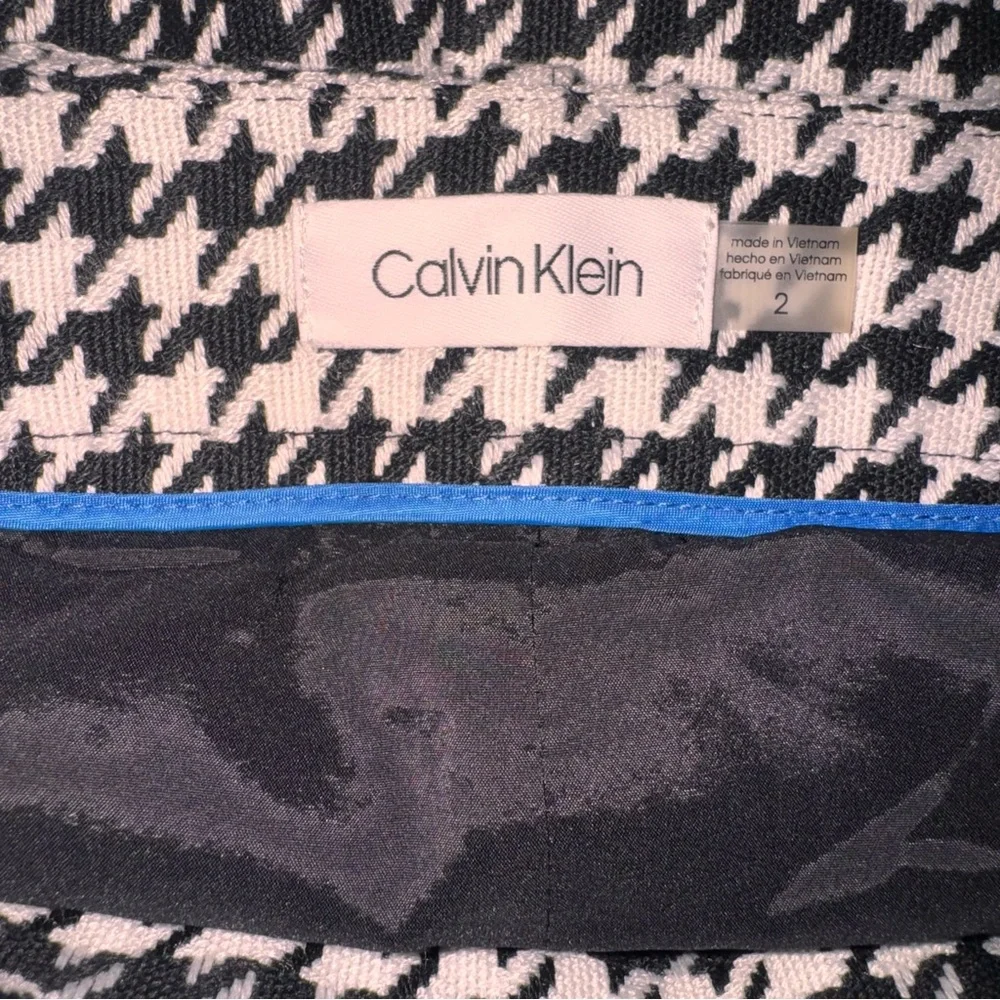 NWT Calvin Klein Black & White Career Knit Knee Length Pencil Skirt – Size 2 - Picture 16 of 16